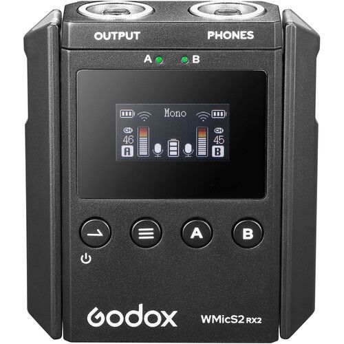 Бездротова мікрофонна система Godox WMicS2 (на 2 персони) (3.5 мм)