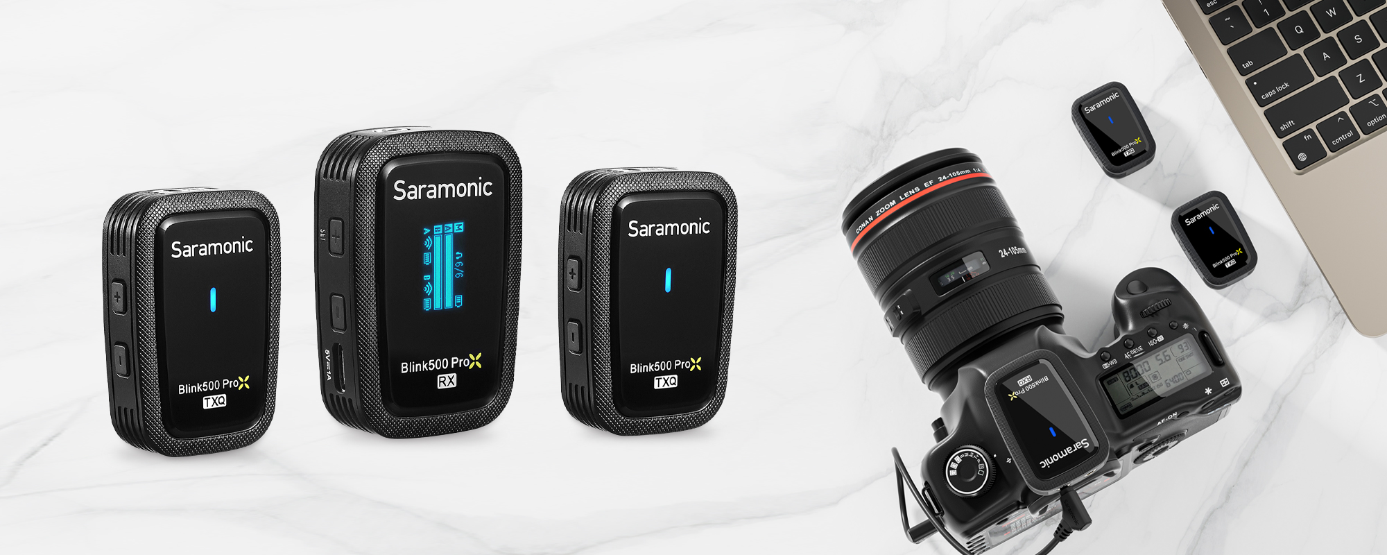 Бездротова мікрофонна система Saramonic Blink500 ProX Q2 (на 2 персони) (3.5 мм)
