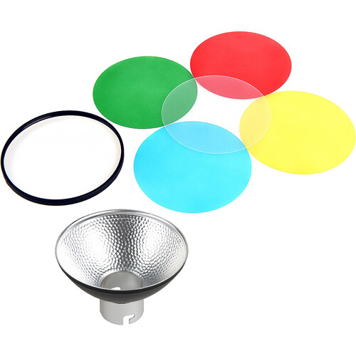 Стандартний рефлектор Godox Compact Reflector Kit for AD200 (AD-M) – компактний модифікатор світла з набором кольорових фільтрів