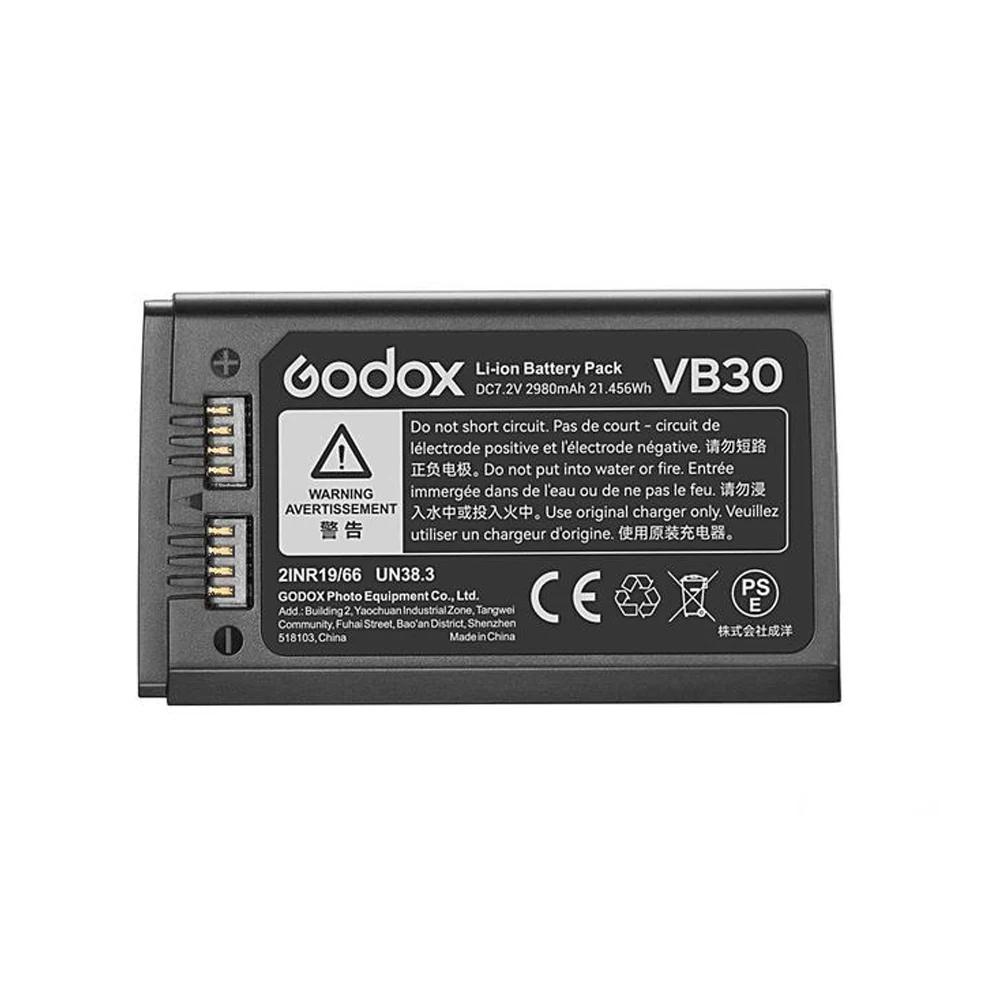 Аккумулятор Godox VB30: литий-ионная батарея повышенной емкости для вспышки V1Pro