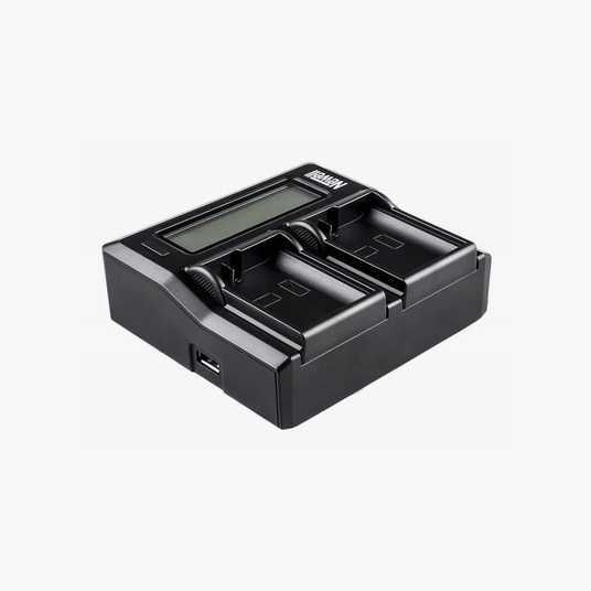 Newell DC-LCD Dual DMW-BLF19E (NL1226) — професійний двоканальний зарядний пристрій для акумуляторів Panasonic