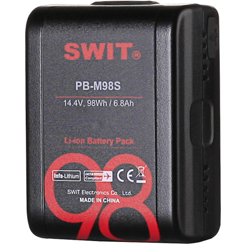 Swit PB-M98S – компактный V-Mount аккумулятор 98Wh с выходами D-Tap и USB