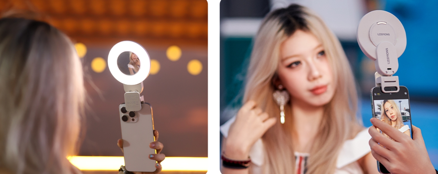 Godox LR15BI Litemons Bi-Color Selfie LED Ring Light — кільцеве LED світло для зйомки селфі або ведення прямих трансляцій