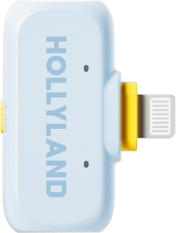 Hollyland LARK A1 Combo (Sky Blue) — бездротова петлична мікрофонна система для зйомки на смартфон