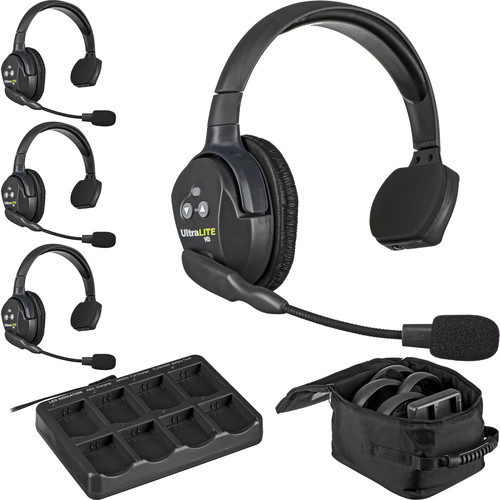 Eartec UltraLITE 4S: беспроводная полнодуплексная интерком-система для 4 пользователей