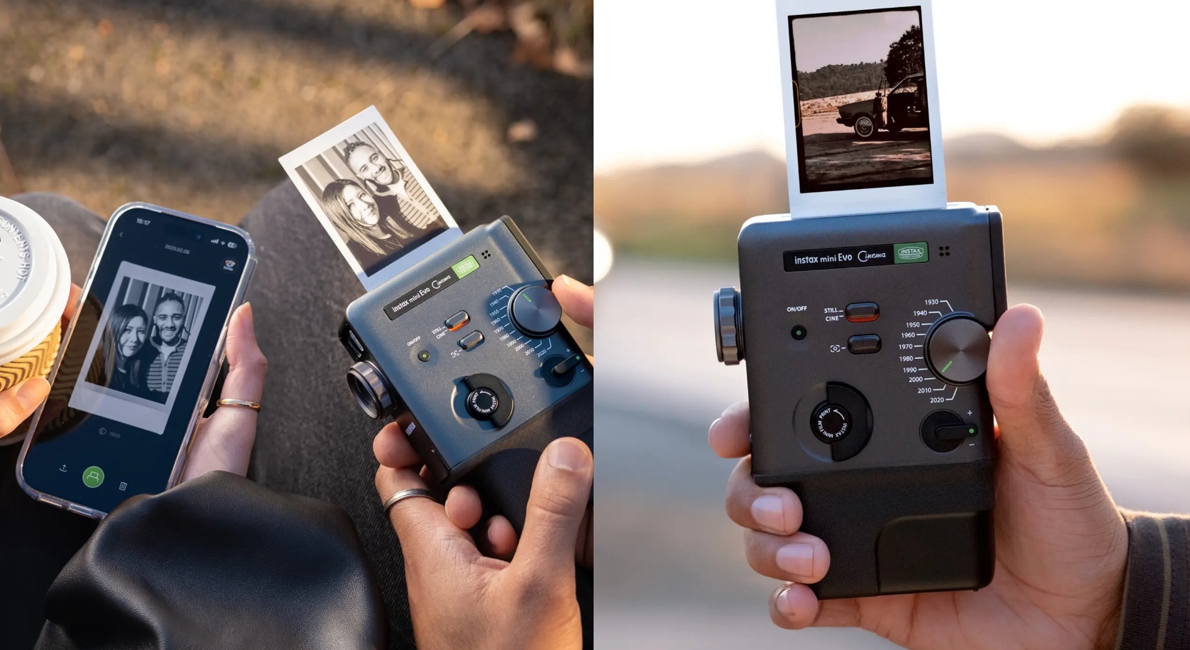 FUJIFILM instax mini Evo Cinema Hybrid (16956043) — камера для цифрового друку, що поєднує зйомку фото й відео