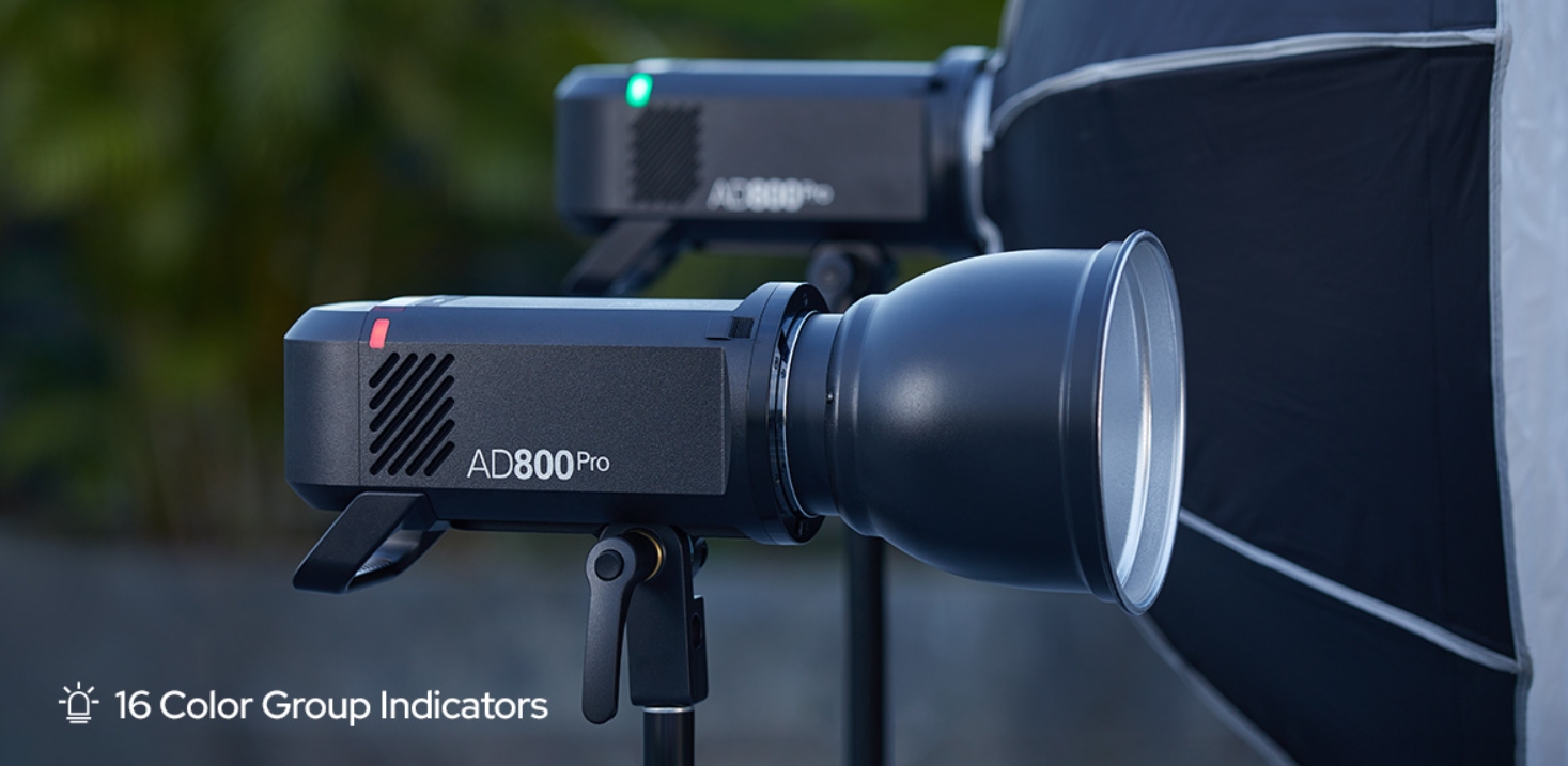 Godox AD800Pro — автономний спалах з потужністю 800 Вт для студійної та виїздної фотозйомки