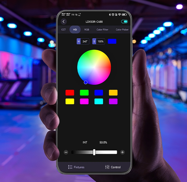 Godox LDX100R (RGB) — LED панель з потужністю 118 Вт та колірною температурою 2500–10000 К для фільмування відео, фото й трансляцій