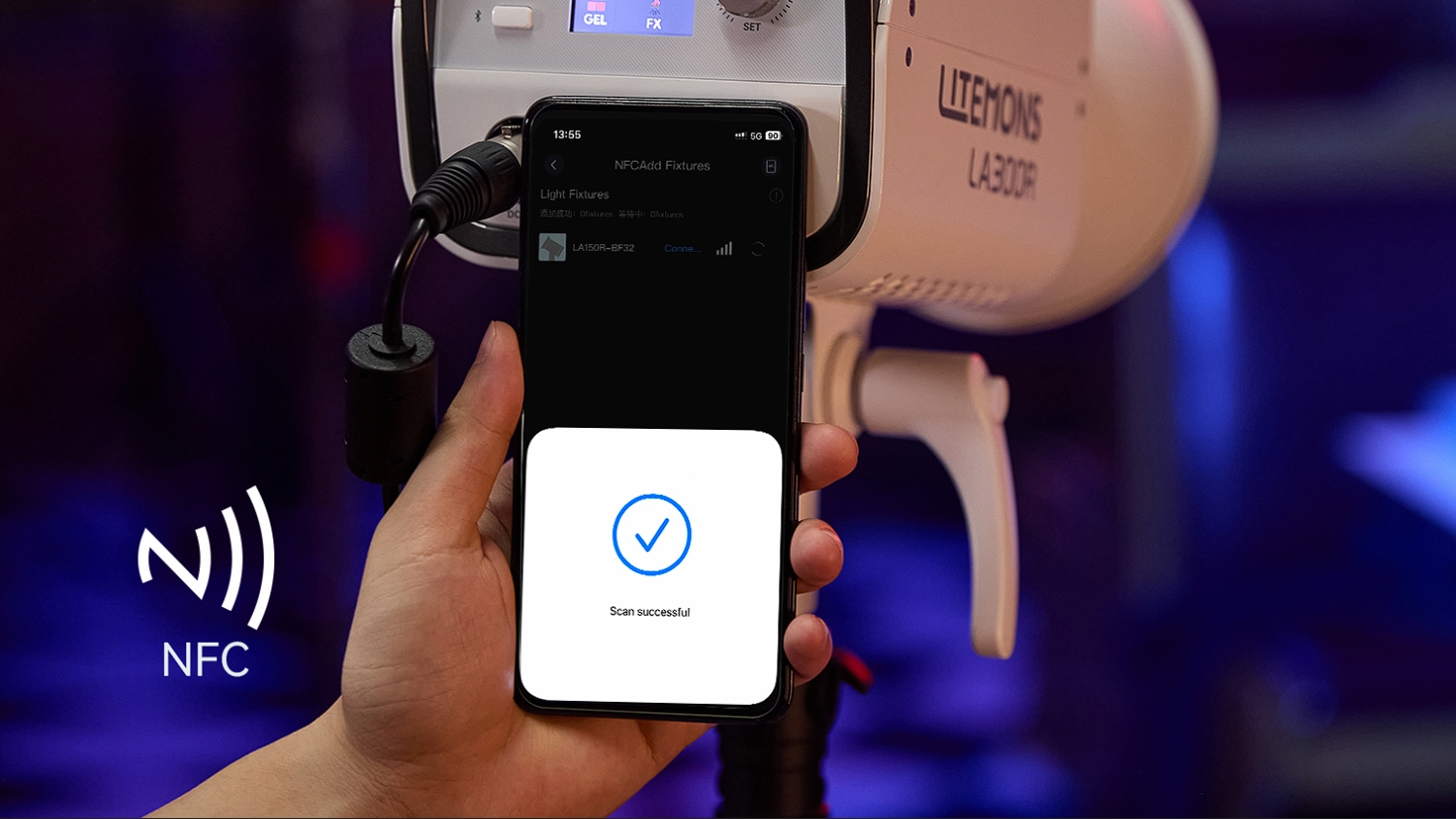Godox Litemons LA300BI (Bi-Color) (White) — LED світло з яскравістю до 127 000 лк на 1 м для зйомки відео, прямих трансляцій та фото