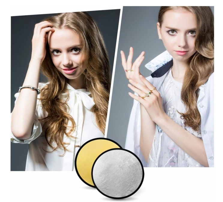 Godox RFT-01 Gold & Silver Reflector Disc 80 см — круглий відбивач світла для зйомки фото з двома типами поверхні