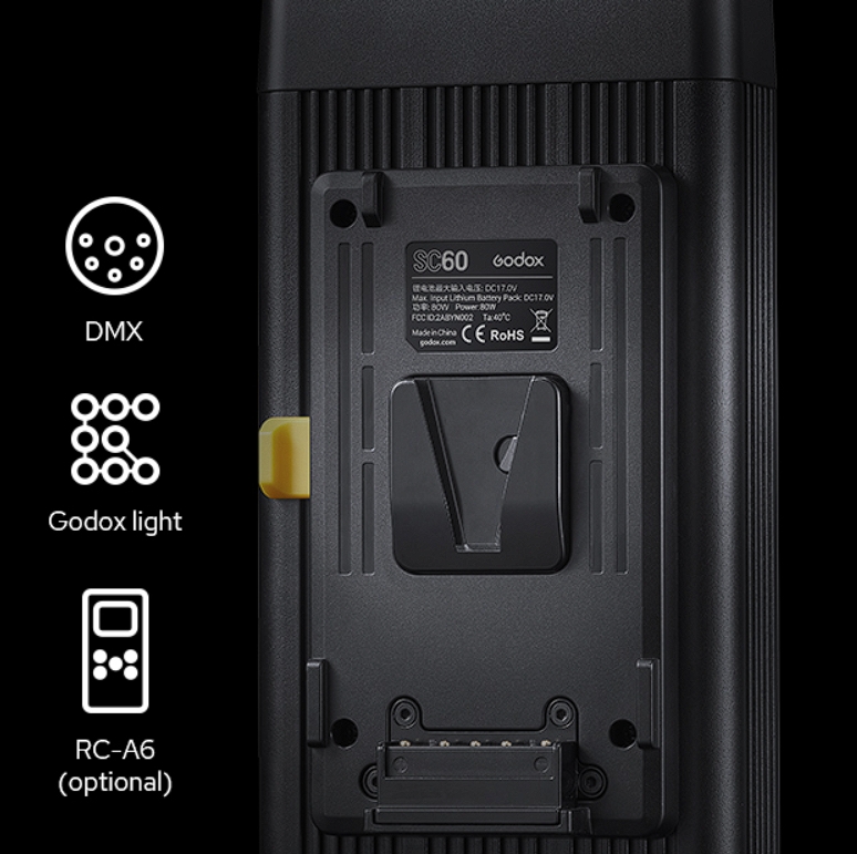Godox S60 LED Focusing 3-Light Kit — комплект світла з 3 фокусованих LED прожекторів, софтбоксів, проєкційної насадки та аксесуарів