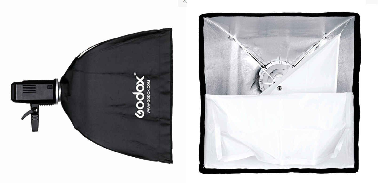 Godox SB-USW6060 (60x60см) з сотами — софтбокс-парасолька для пом'якшення світла та мобільних зйомок