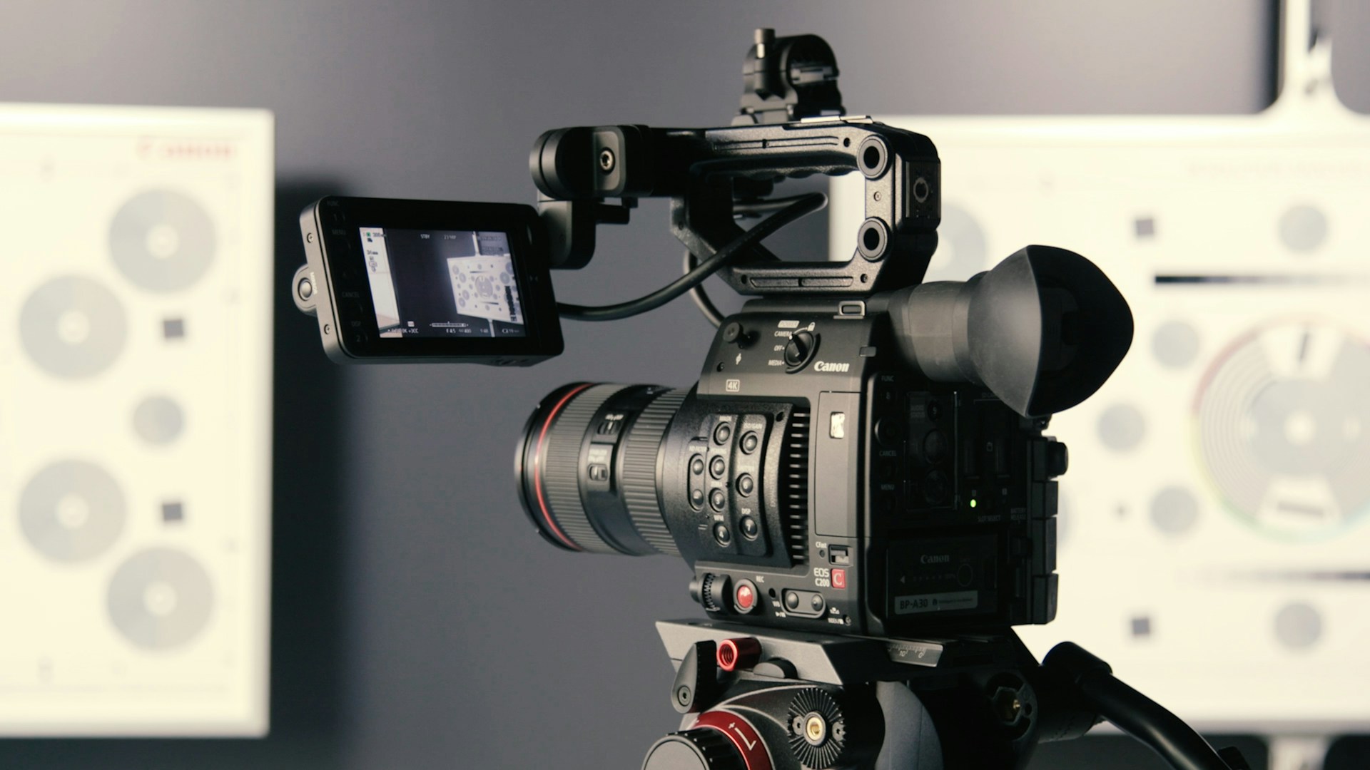 Кинокамера Canon на съемке
