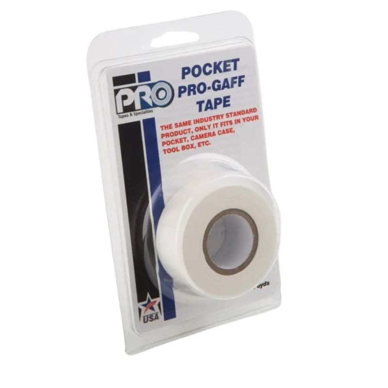 Le Mark Pro Gaff Pocket 24mm x 5.4m White – профессиональная клейкая лента для сцены и съемок