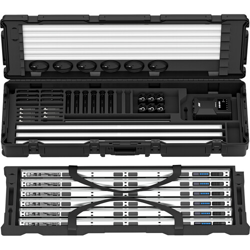 ARRI Omnibar 4 Production Kit (Blue/Silver) (6 шт) – профессиональный комплект LED трубок для кинопроизводства и телевизионных студий