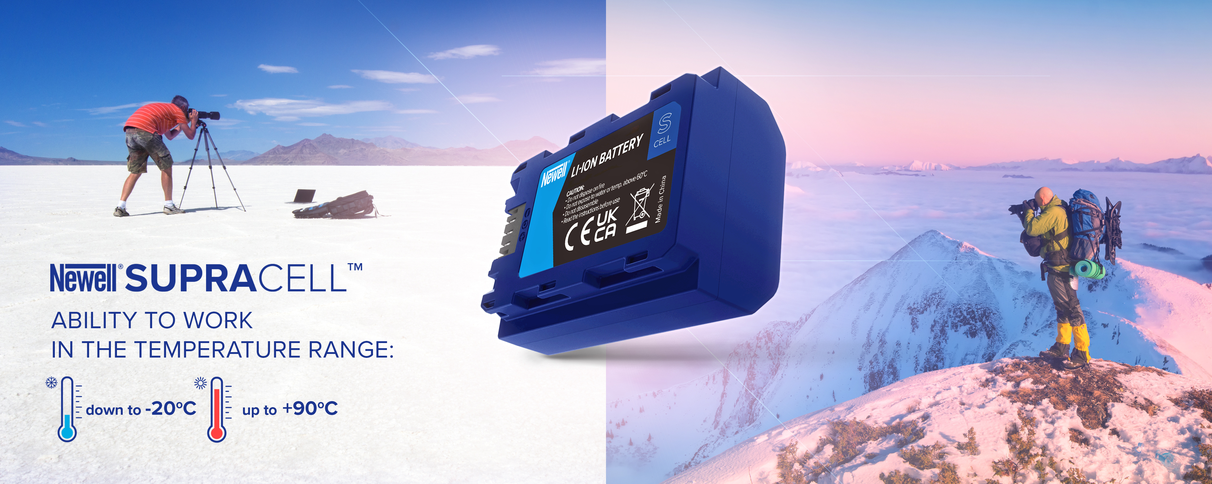 Newell SupraCell: зарядний пристрій DC-LCD + 2 акумулятори SupraCell Protect NP-FZ100 для Sony (NL4077) — набір для зйомки з Sony у суворих умовах