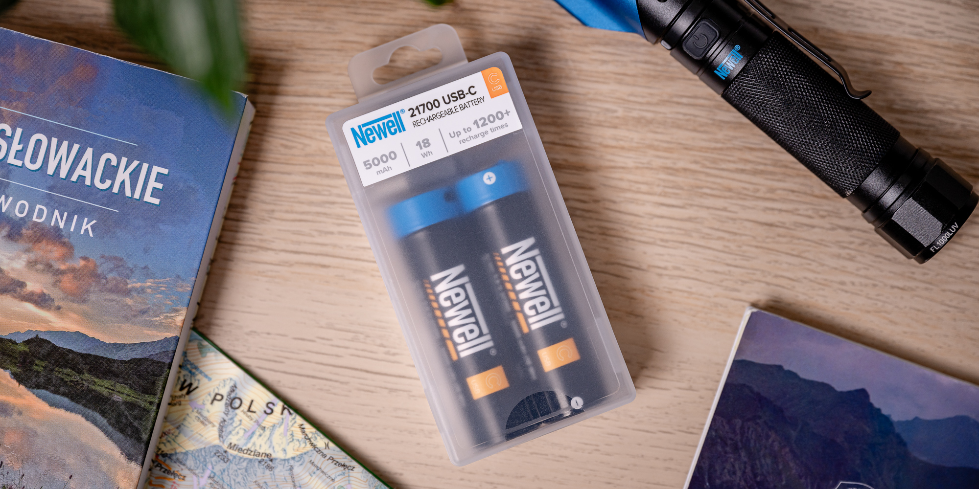 Newell USB-C 21700 Rechargeable Battery 5000 mAh (2 шт.) (NL4209) — акумулятор нового стандарту 21700 з тривалим живленням та зарядкою через USB-C