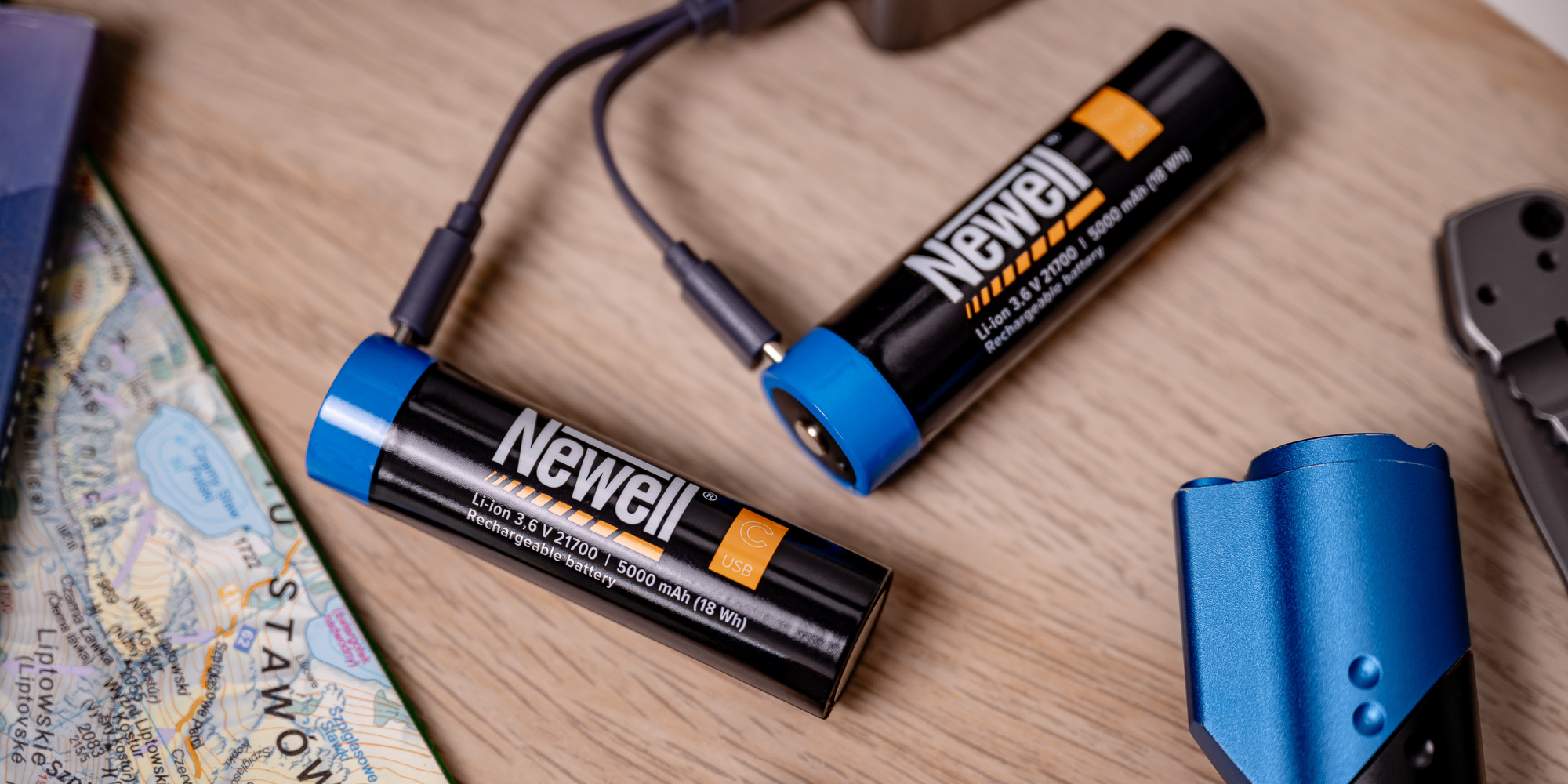 Newell USB-C 21700 Rechargeable Battery 5000 mAh (2 шт.) (NL4209) — акумулятор нового стандарту 21700 з тривалим живленням та зарядкою через USB-C
