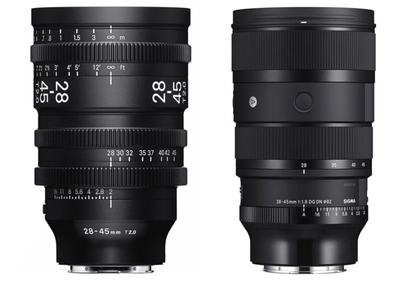Sigma 28–45mm T2 AF Cine Zoom (Sony E) – кинообъектив с автофокусом для полнокадровых камер