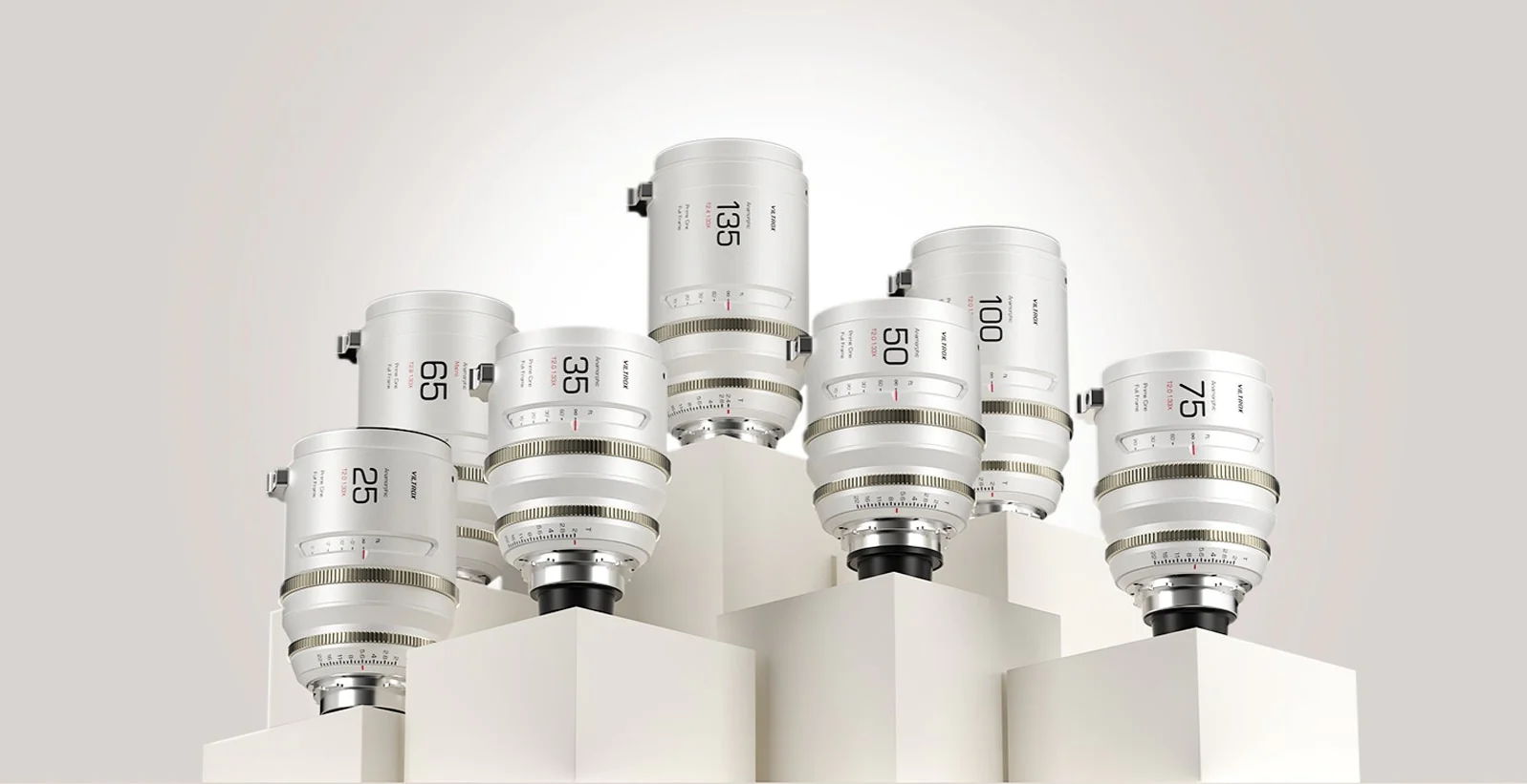 Комплект объективов Viltrox EPIC Anamorphic 25/35/50/75/100 T2.0 1.33X (для PL Mount)