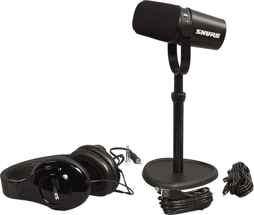 Shure MV7+ (MV7+-K) – гибридный студийный микрофон для креаторов