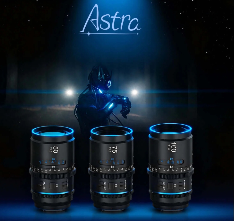Sirui Astra T1.8 1.33x AF Anamorphic L-Mount, 3 шт (50, 75, 100mm, Neutral Flares) — комплект анаморфних об'єктивів з автофокусом для зйомки кінематографа