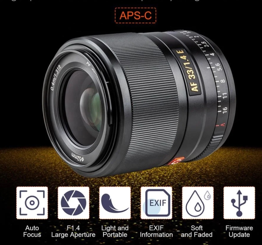 Viltrox AF 33mm f1.4 E mount (для Sony)