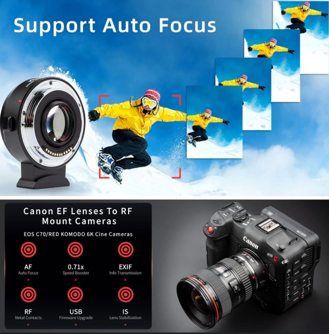 Viltrox EF-R3 PRO 0.71x (Canon EF - Canon RF) (EF-R3 PRO)
