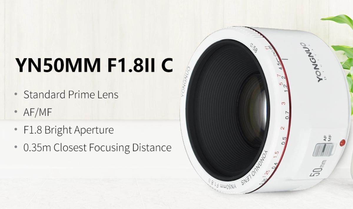 Yongnuo Upgraded YN50mm II EF mount (для Canon) — портретний об'єктив для камер Canon