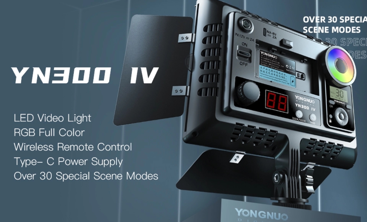 Yongnuo YN-300 IV (RGB) — LED панель для зйомки відео, фото та етерів